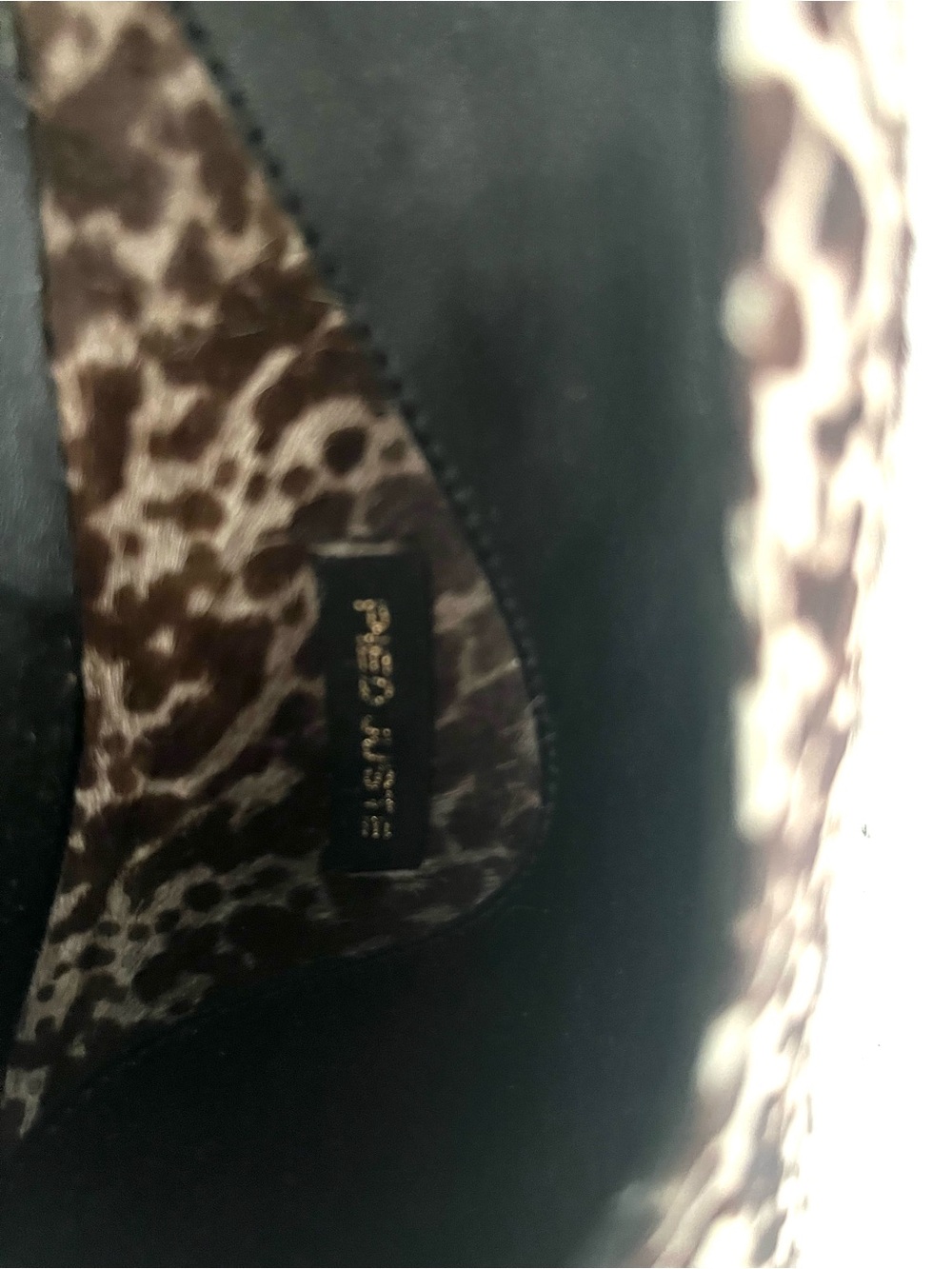 Pied Juste by Anthropologie Brown and White Animal-Print Wedge Pumps - Picture 6 of 7